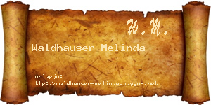 Waldhauser Melinda névjegykártya